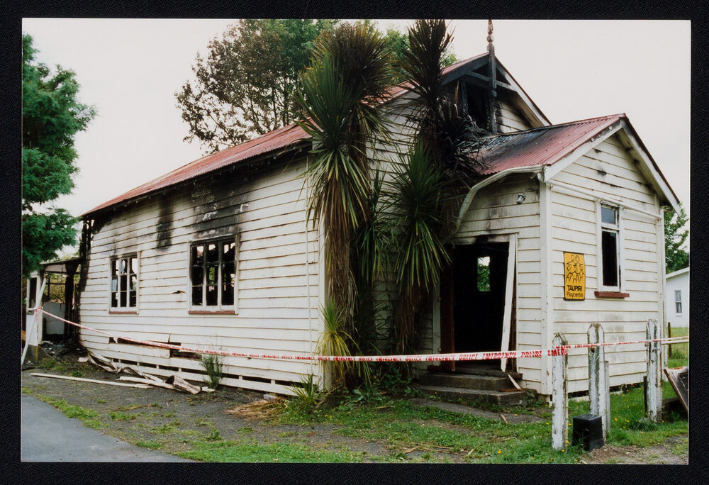 Huntly Methodist Parish (later Co-operating Parish) - Taupiri Mission Hall [after fire]