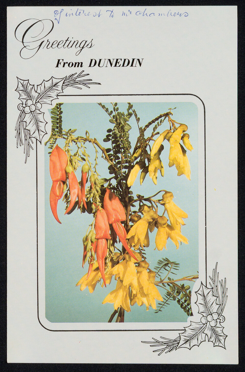 Christmas Card Addressed to Irene from Mori, George, and Talei [Pickering]