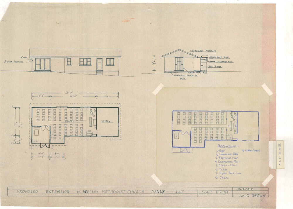 Proposed Extension to Wesley Methodist Church Manly Lot