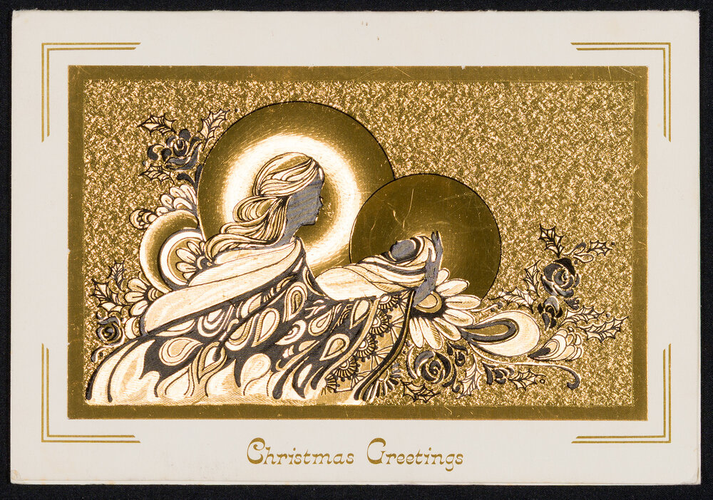 Christmas Card Addressed to Sister Hobbs from Moana Andrews and Family