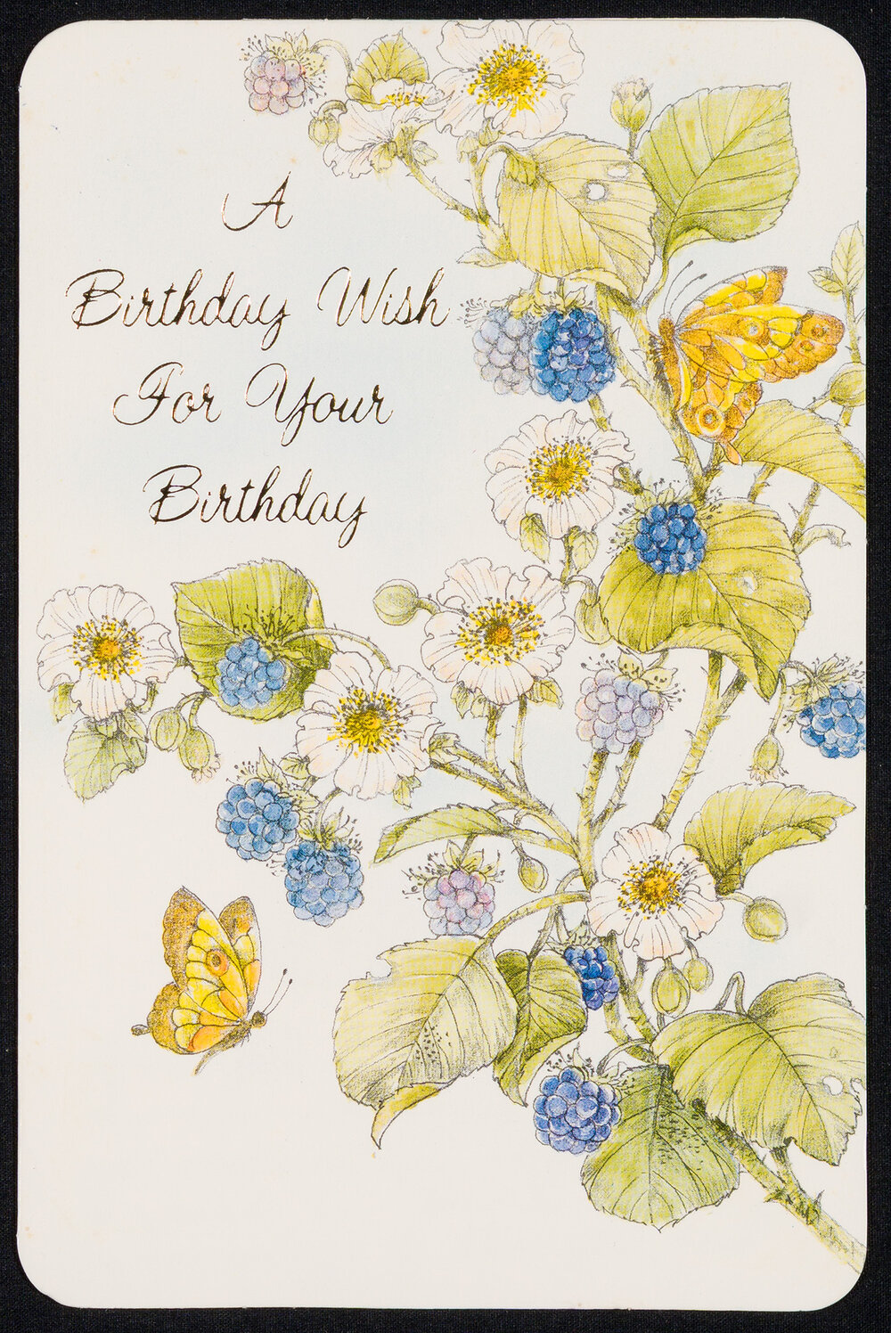 Birthday Card Addressed to Hobby [Sister Hobbs] from Betty [Sister Yearbury]