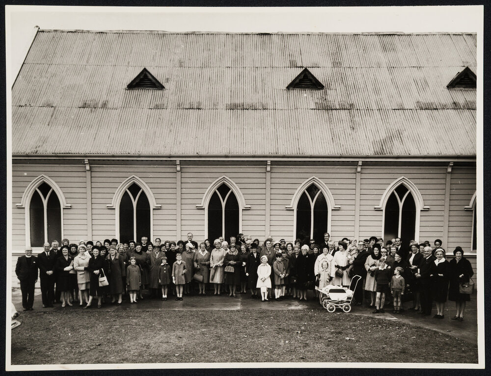 Richmond Methodist Church - Centennial [in 1969], Christmas Tableau, Parsonage, Hall, Church Exterior, and Sunday School Hall