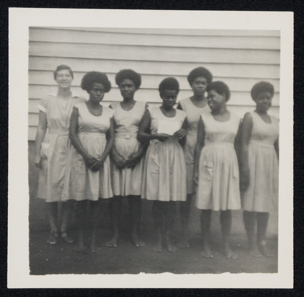 Sister Mary Addison  - Tonu, Papua New Guinea - Girl's Brigade, Wedding, Market Day, Airstrip, Sisters' House, Missionaries and Local People