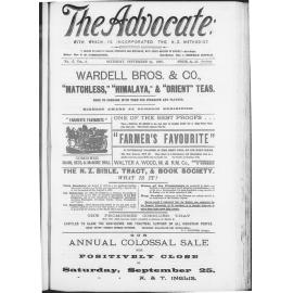 The Advocate - 25th September 1897