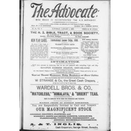 The Advocate - 1st January 1898