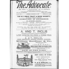 The Advocate - 10th December 1898