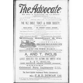 The Advocate - 15th April 1899