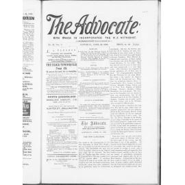 The Advocate - 22nd April 1899