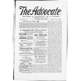 The Advocate - 10th June 1899