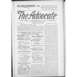 The Advocate - 15th July 1899