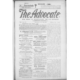 The Advocate - 29th July 1899