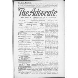 The Advocate - 9th September 1899
