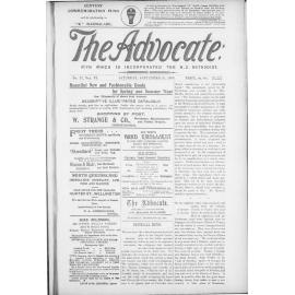 The Advocate - 23rd September 1899
