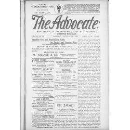 The Advocate - 30th September 1899