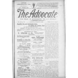 The Advocate - 21st October 1899