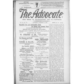 The Advocate - 28th October 1899