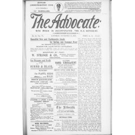 The Advocate - 11th November 1899