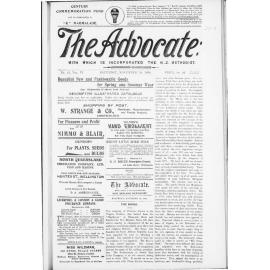 The Advocate - 18th November 1899