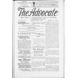 The Advocate - 14th April 1900