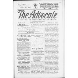 The Advocate - 28th April 1900