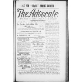 The Advocate - 25th August 1900
