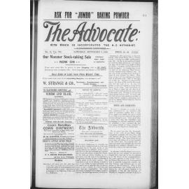 The Advocate - 8th September 1900