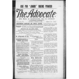 The Advocate - 27th October 1900