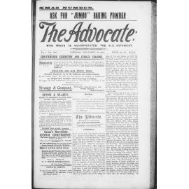 The Advocate - 22nd December 1900