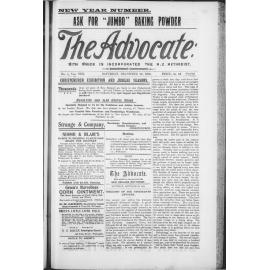 The Advocate - 29th December 1900