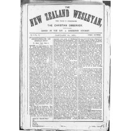 The New Zealand Wesleyan - 31st January 1871