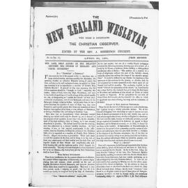 The New Zealand Wesleyan - 30th April 1871