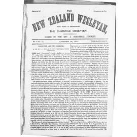 The New Zealand Wesleyan - 31st August 1871