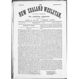 The New Zealand Wesleyan - 5th December 1871