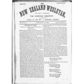 The New Zealand Wesleyan - 2nd January 1872