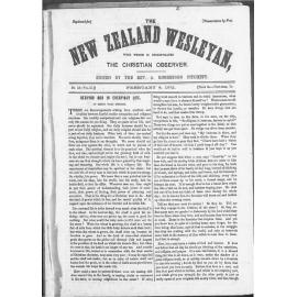 The New Zealand Wesleyan - 8th February 1872