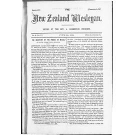 The New Zealand Wesleyan - 29th June 1872