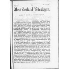 The New Zealand Wesleyan - 31st August 1872