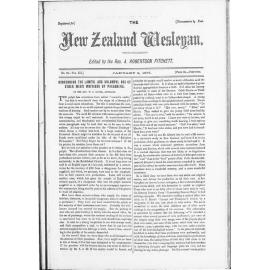 The New Zealand Wesleyan - 2nd January 1873