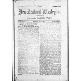 The New Zealand Wesleyan - 1st February 1873