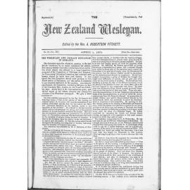 The New Zealand Wesleyan - 1st April 1873