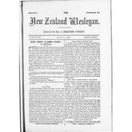 The New Zealand Wesleyan - 1st May 1873