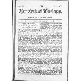 The New Zealand Wesleyan - 1st September 1873