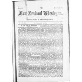 The New Zealand Wesleyan - 1st November 1873