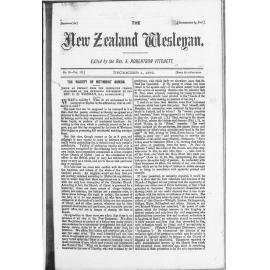 The New Zealand Wesleyan - 1st December 1873