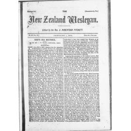 The New Zealand Wesleyan - 1st January 1874