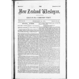 The New Zealand Wesleyan - 14th February 1874