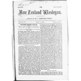 The New Zealand Wesleyan - 1st May 1874