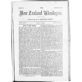 The New Zealand Wesleyan - 1st July 1874