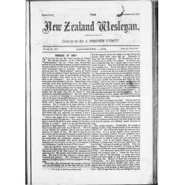 The New Zealand Wesleyan - 1st September 1874