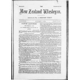 The New Zealand Wesleyan - 1st October 1874